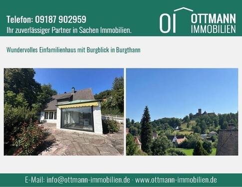 Eingangsbild K - Wundervolles Einfamilienhaus mit Burgblick und stilvollem Pavillon