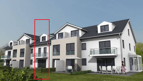 Bild 1 - Reihenmittelhaus (Effizienzhaus 40 KFN) in Top Lage Neubauprojekt Heerespark Mühldorf - Haus 4 -