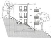 Ansicht Westen Bauplan - 