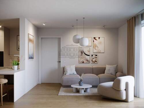 Wohnzimmer - 3 Zimmer Etagenwohnung zum Kaufen in Aachen