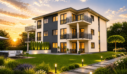 Außenansicht.png - Neubau-Erstbezug: Lichtdurchflutete 3-Zimmer-Wohnung mit Balkon - Individuell gestaltbar