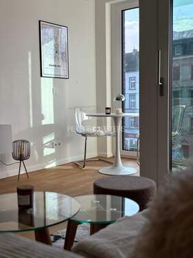 Wohn- und Essbereich - 1 Zimmer Etagenwohnung zur Miete in Hamburg