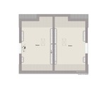 Grundriss Dachgeschoss ohne Ausbau - 