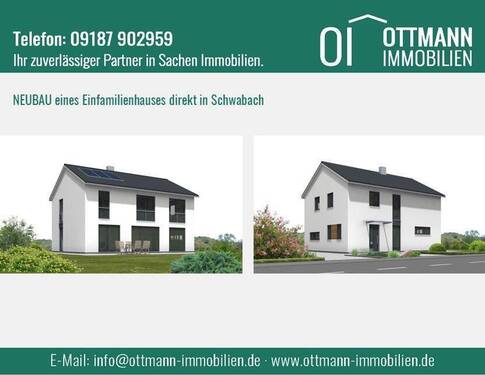 Eingangsbild EFH 2 - Neubau eines modernen und großzügigen Einfamilienhauses direkt in Schwabach !