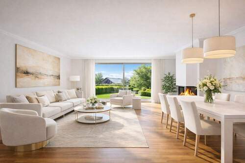 Offener Wohn- und Essbereich 