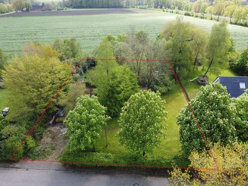 Luftaufnahme - IMMOBILIEN GUMNIOR präsentiert: Baugrundstück in ruhiger Lage von Salzbergen (Hummeldorf)