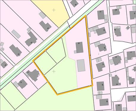 Flurkarte mit Markierung - Grundstück in Großenkneten