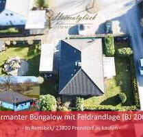 Charmanter Bungalow mit Feldrandlage (BJ 2004) - in 23820 ReinsbekPronstorf zu kaufen -
