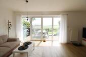 Blick auf die Terrasse - Reihenmittelhaus mit 83,10 m&sup2; in Friedrichskoog zum Kaufen
