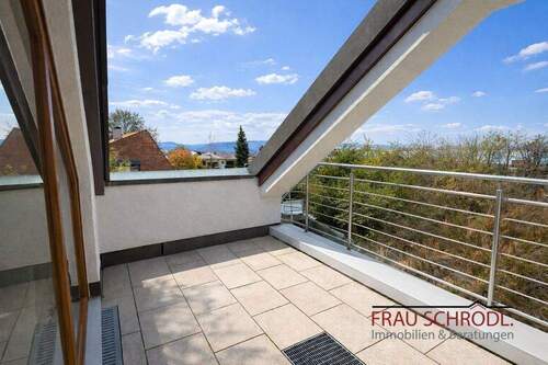 Dachterrasse - Charmante Dachgeschosswohnung Gottmadingen - Heilsberg mit Alpensicht