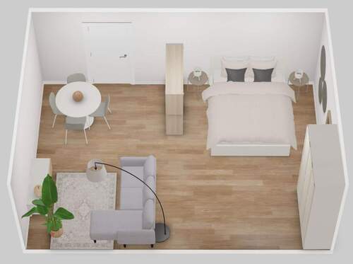 Wohn-/Schlafzimmer Möbiliert 1 - 