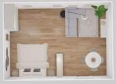 Wohn-/Schlafzimmer Möbiliert 2 - 