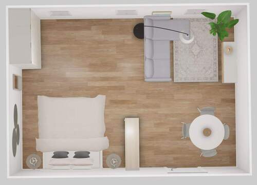 Wohn-/Schlafzimmer Möbiliert 2 - 