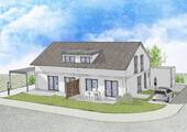 Illustration Süd - Rarität in Gärtringen: Ein Doppelhaus, das auch im Alter noch passt!