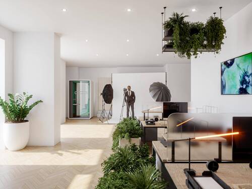 Möglicher Büroumbau, bereits genehmigt - Büro Verkaufsfläche + Produktion oder Wohnraum: vielseitig verwendbare Gewerbeeinheit