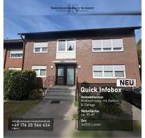 4-Zimmer Mietwohnung mit Balkon und Garage - Lünen Horstmar