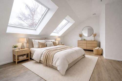 Schlafzimmer - 3 Zimmer Terrassenwohnung zum Kaufen in Krummhörn