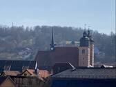 ...Etagenausblick auf die Stadtkirche St. Georg - 