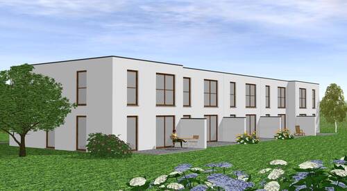 Gartenansicht - 4 Zimmer Reihenendhaus in Gütersloh