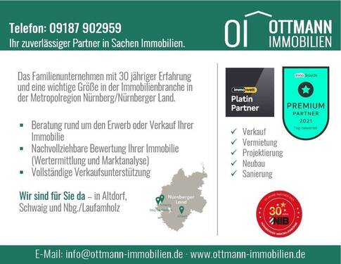 Ottmann Immob. o.B. - Einfamilienhaus mit 130,00 m&sup2; in Burgthann zum Kaufen