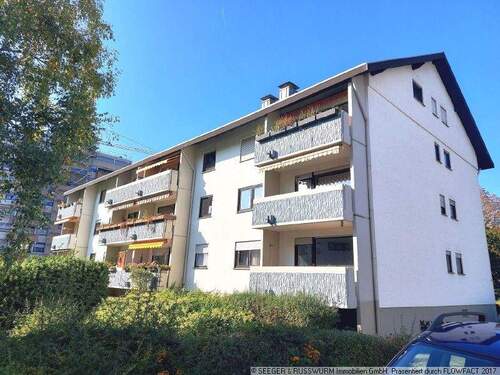 Rückansicht - 3 Zimmer Etagenwohnung zum Kaufen in Ettlingen