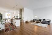 Wohnbereich/Offene Küche - 3-Zimmer-Loft-Wohnung im Herzen Schwabings nähe Elisabethplatz