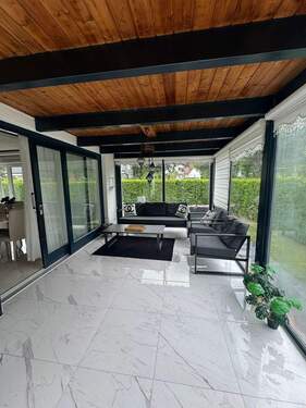 Wintergarten mit Fußbodenheizung - 