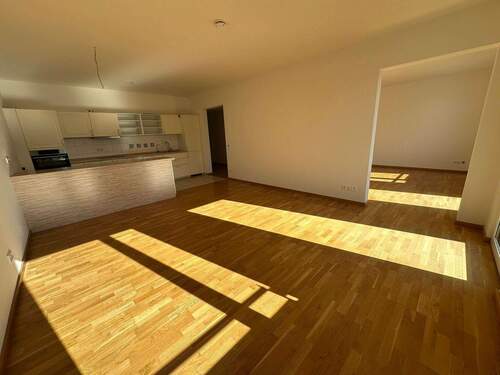 Wohnzimmer mit offener Küche - 