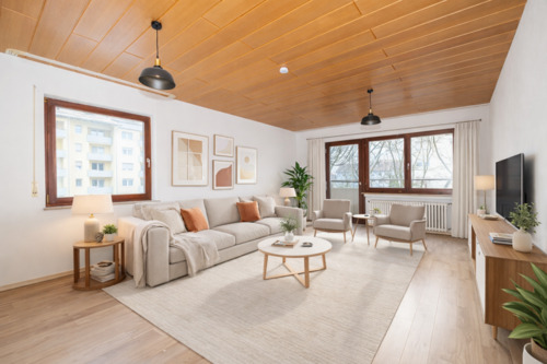 Wohnzimmer - 3 Zimmer mit Wohlfühlcharakter und Blick ins Grüne