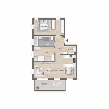 Wohnung10 - Etagenwohnung mit 80,10 m² in Erlangen zum Kaufen