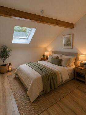 Schlafzimmer-Impression mit KI - 