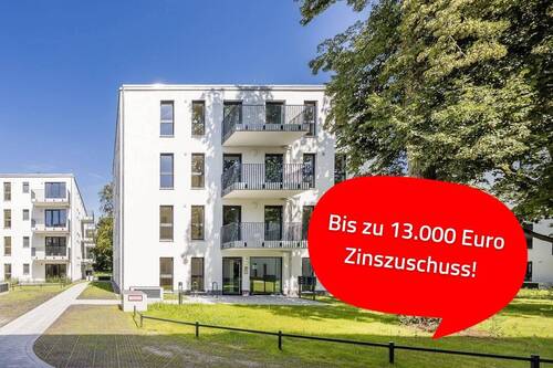 Außenansicht Eingang - Vermietete 3 Zimmer mit hochwertiger Ausstattung & Balkon