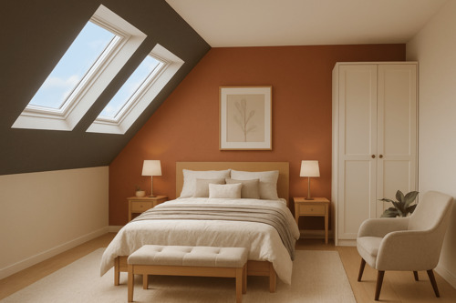 Schlafzimmer WHG 26.mit KI erstellt - Etagenwohnung mit 71,40 m&sup2; in Stockelsdorf zum Kaufen