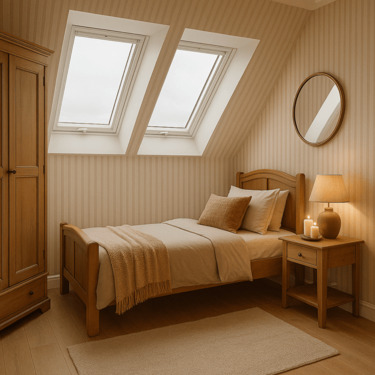 Schlafzimmer WHG 24.mit KI erstellt - Wohnen in Stockelsdorf, Neubau, WHG 24