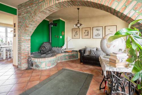 Wohnzimmer mit Kamin - 