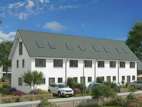 Frontansicht-4xReihenhäuser - 6 Zimmer Reihenendhaus in Großlöbichau