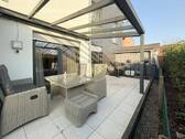 Terrasse mit hochwertiger Überdachung - 2 Zimmer Etagenwohnung zum Kaufen in Schloß Holte-Stukenbrock