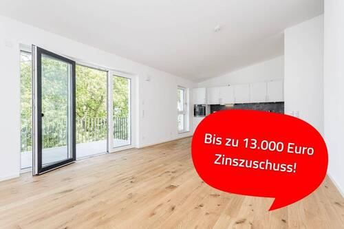 Wohn- & Küchenbereich - TOP Vermietete Neubau-Dachgeschosswohnung im Speckgürtel Berlins!