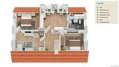 Haus Grundriss Obergeschoss - 