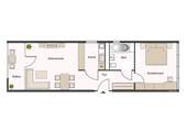 Grundriss - 2 Zimmer Etagenwohnung zum Kaufen in Dresden / Johannstadt-Süd