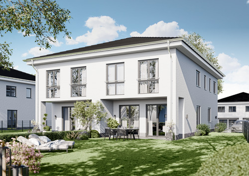 Visualisierung_Rückansicht_rechts - Familienfreundlich im Berliner Speckgürtel - Neubau Beelitz