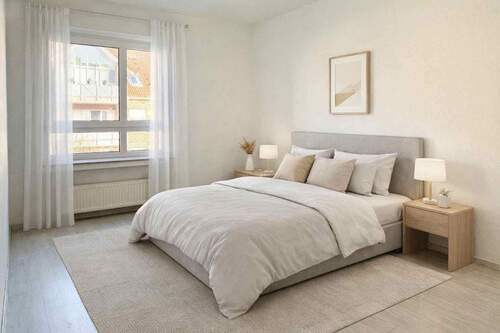 Schlafzimmer - Digitales Homestagging - 