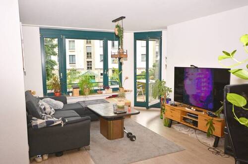Wohnzimmer - Etagenwohnung mit 58,00 m² in Wesseling zum Kaufen