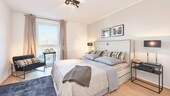 Schlafzimmer (Beispiel Musterwohnung) - 2 Zimmer Etagenwohnung in Hamburg