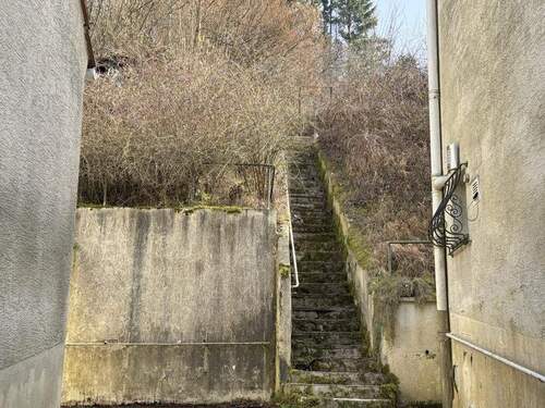 Treppenaufgang Garten - Grundstück in Wiesbaden
