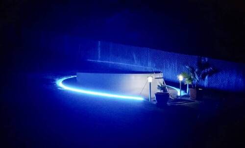 Poollandschaft by Night - 