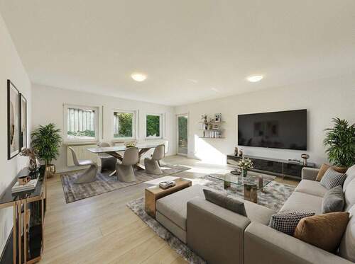 Einrichtungsvorschlag als Wohn Esszimmer - 