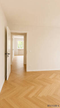 Blick von Schlafzimmer Nord in Schlafzimmer Süd - 