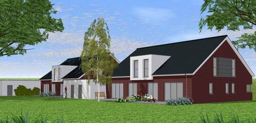 Gartenansicht - Doppelhaushälfte mit 125,90 m² in Gütersloh zum Kaufen