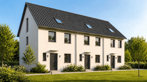 Außenansicht 3 RH Eingangsseite - Kopie - 5 Zimmer Reihenendhaus zum Kaufen in Stuttgart